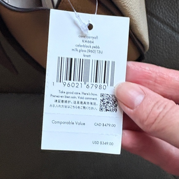 Kate spade colorblock pebbles leather carryall bag with knot - Picture 7 of 12